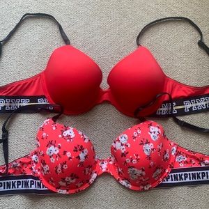 2 pack Victoria’s Secret 34C (1 push up, 1 lined)